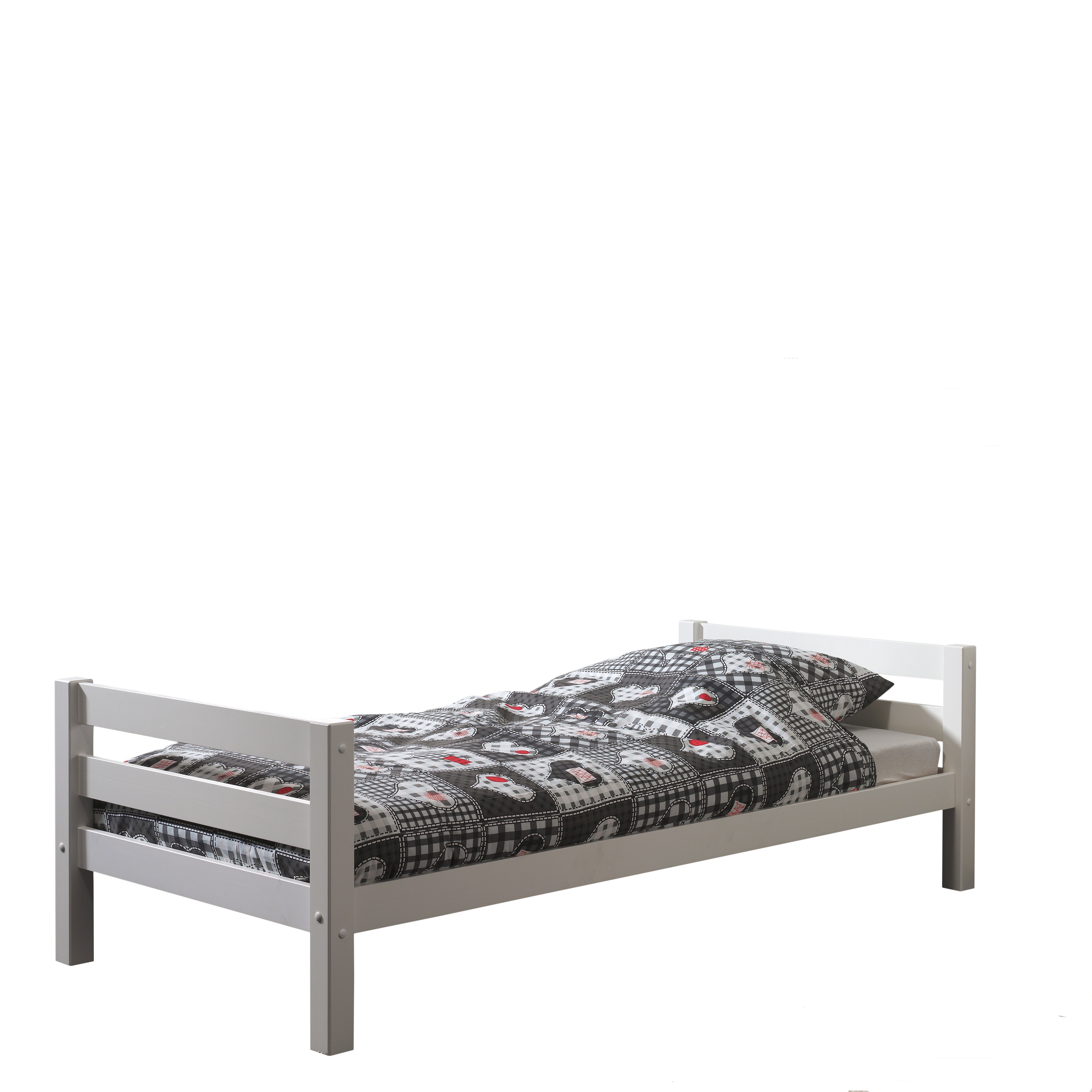 Vipack Pino Kids Single Bed - White