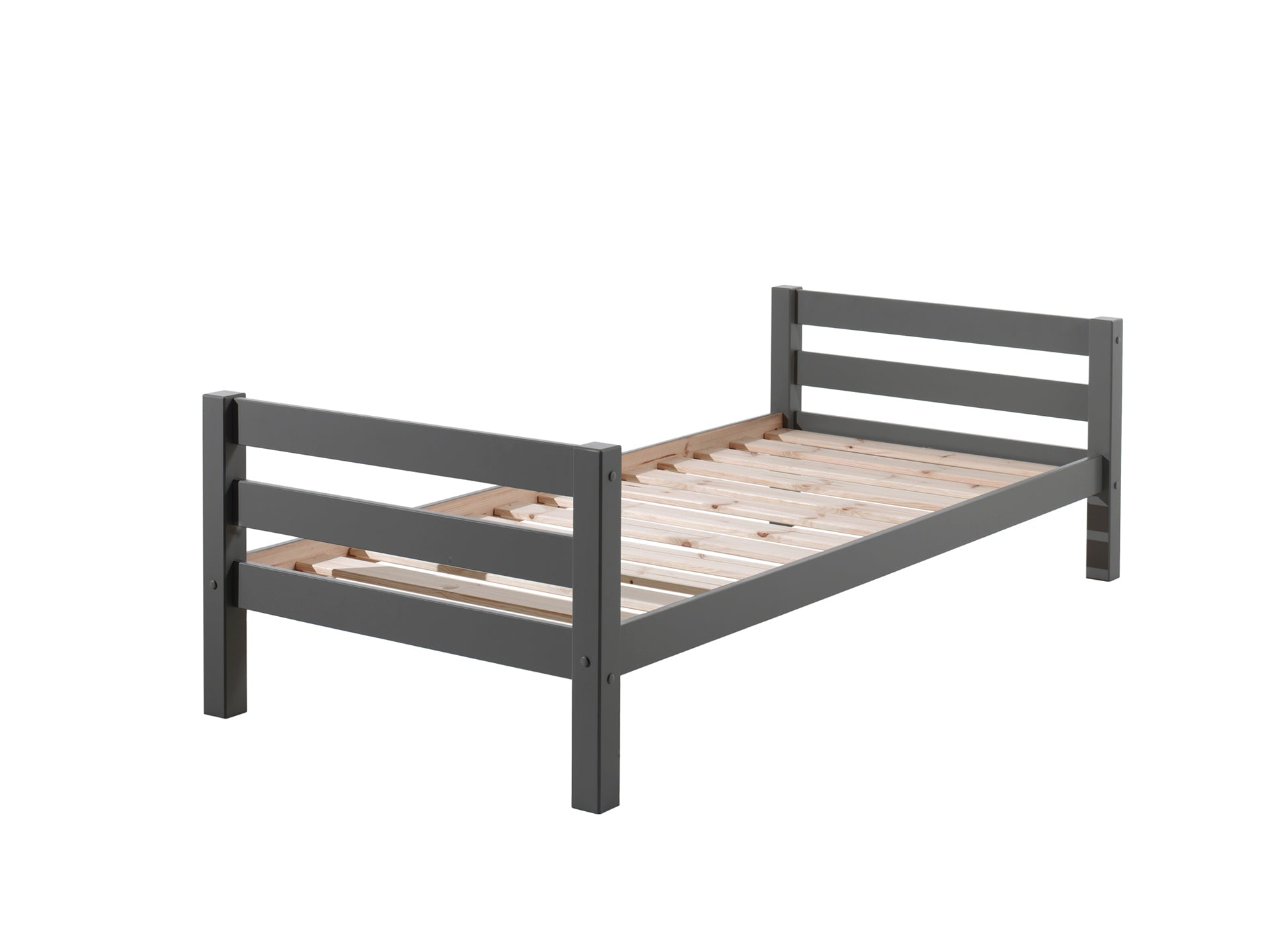 Vipack Pino Kids Single Bed - Grey