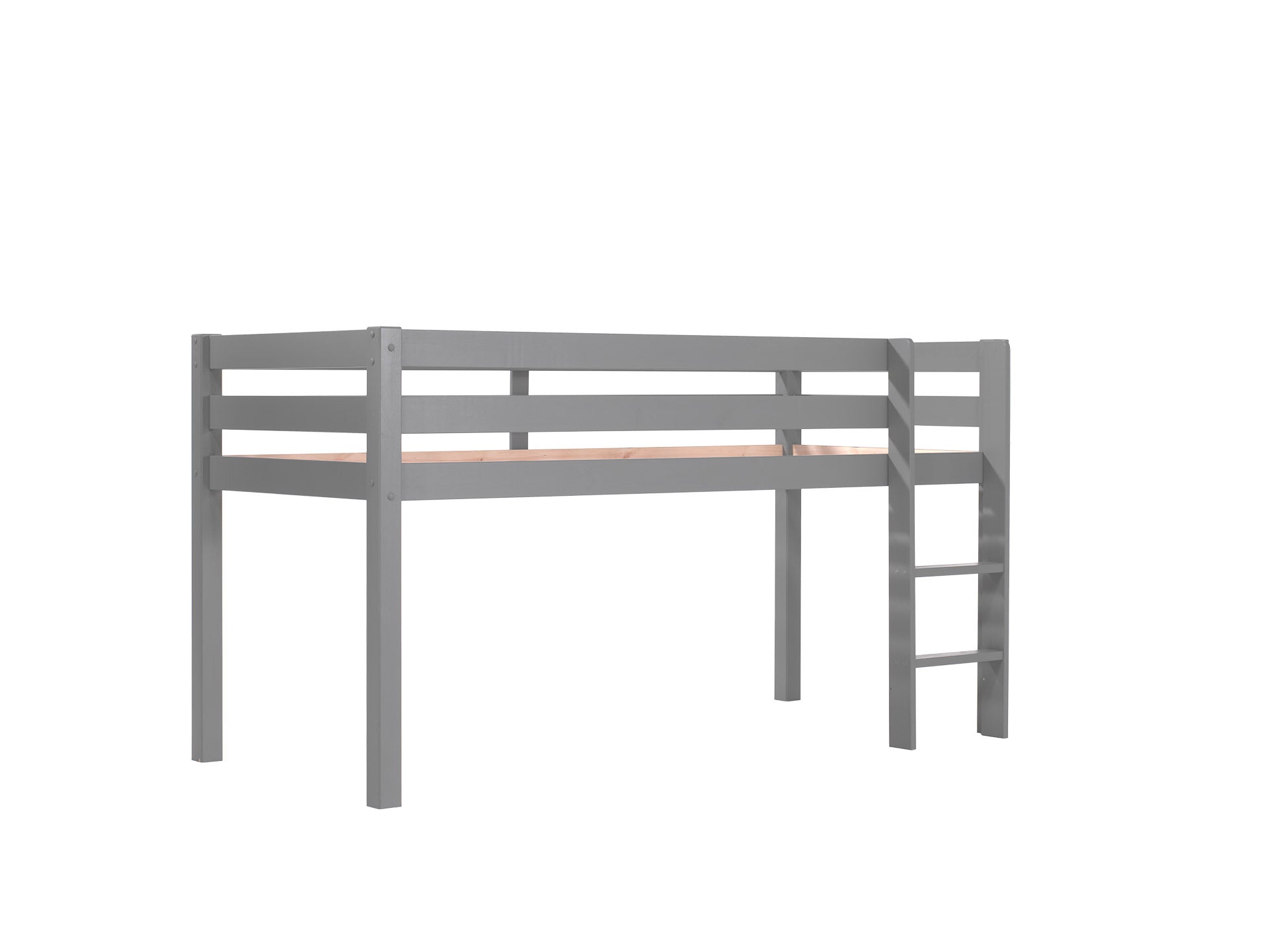Vipack Pino Mid Sleeper Kids Bed - Grey
