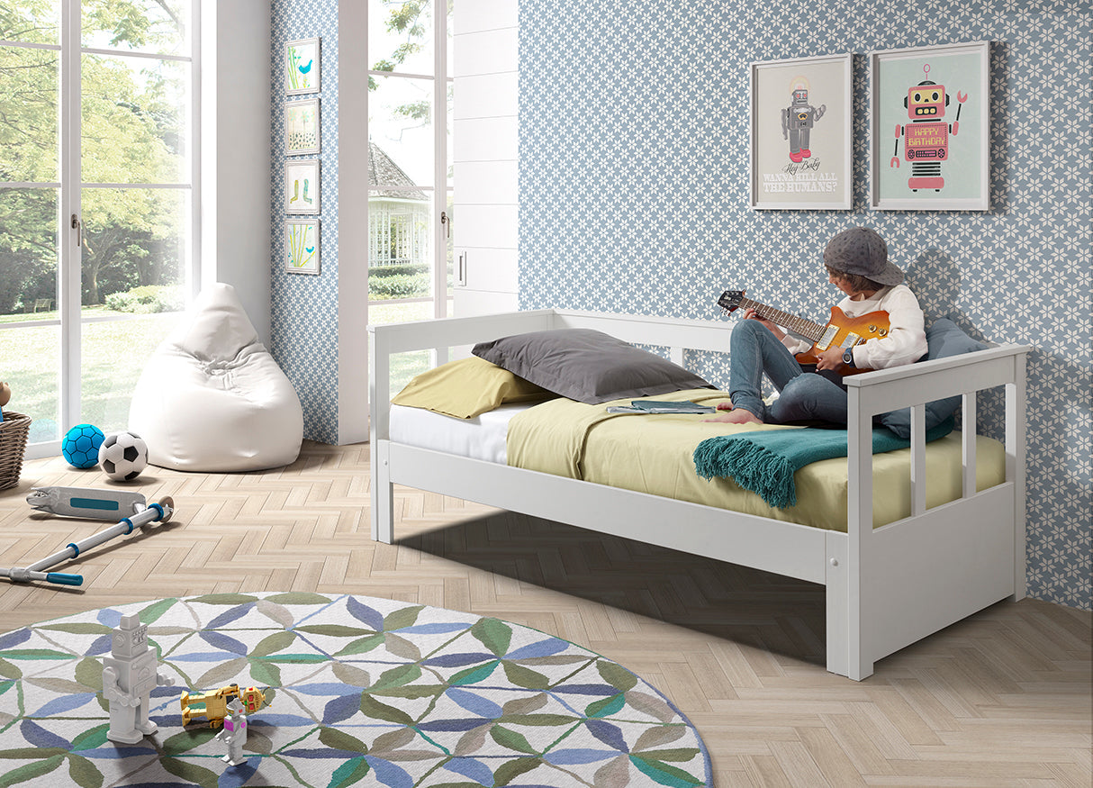 Vipack Pino Pull Out Kids Captain Bed - White