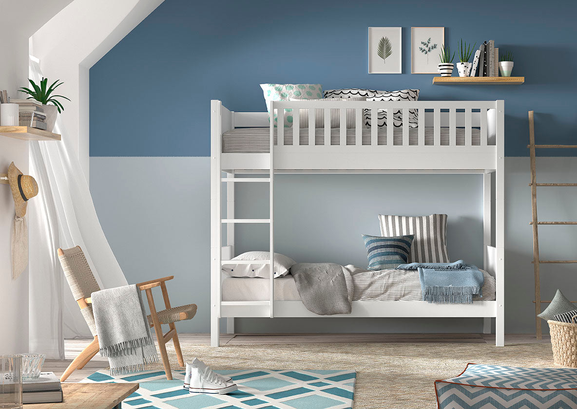 Vipack Scott Bunk Bed - 175cm Height - White