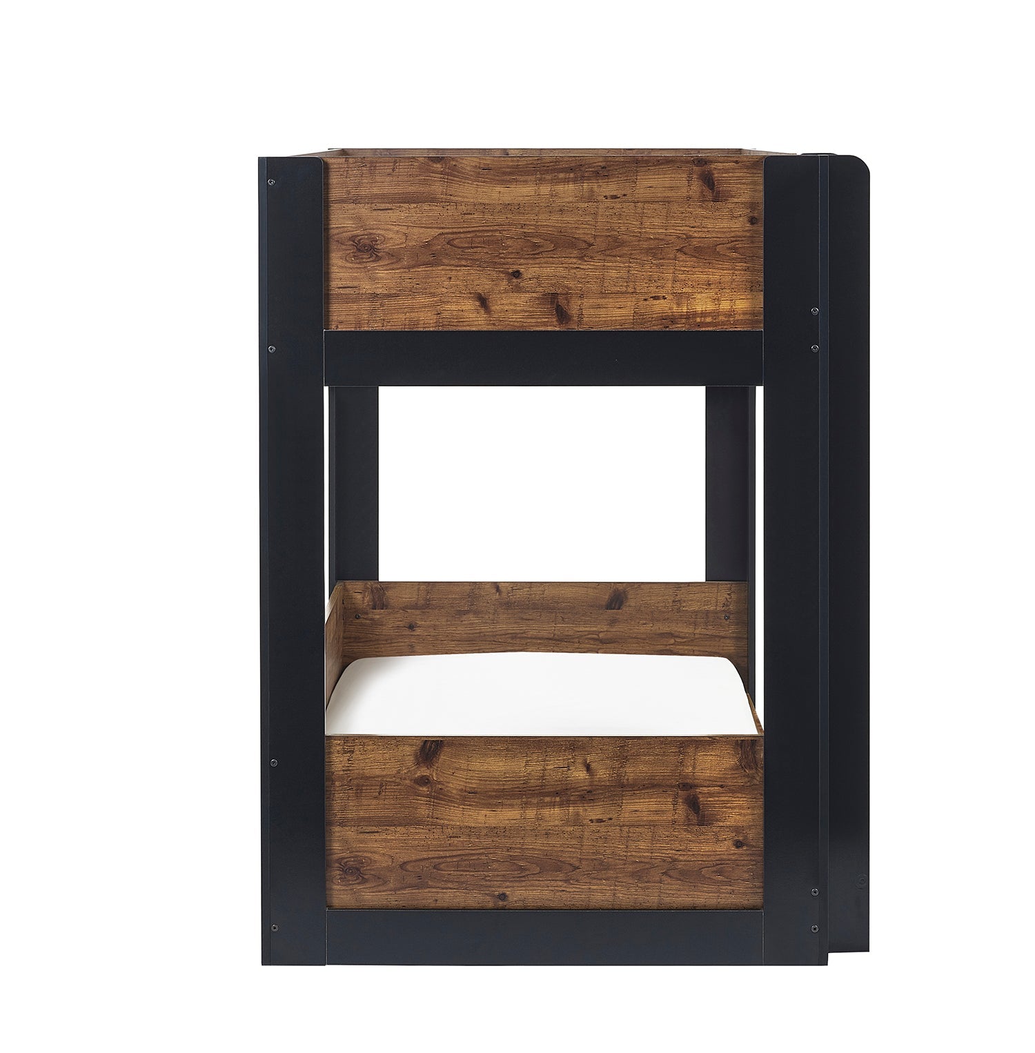 Julian Bowen Solomon Bunk Bed - Rustic And Black