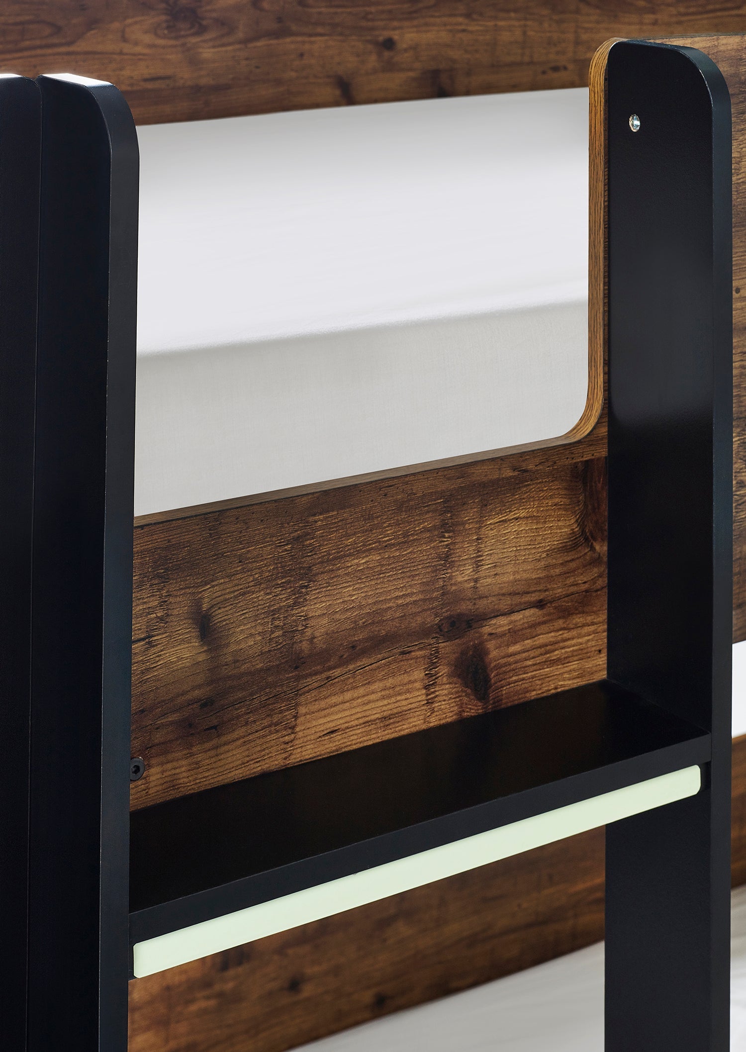 Julian Bowen Solomon Bunk Bed - Rustic And Black