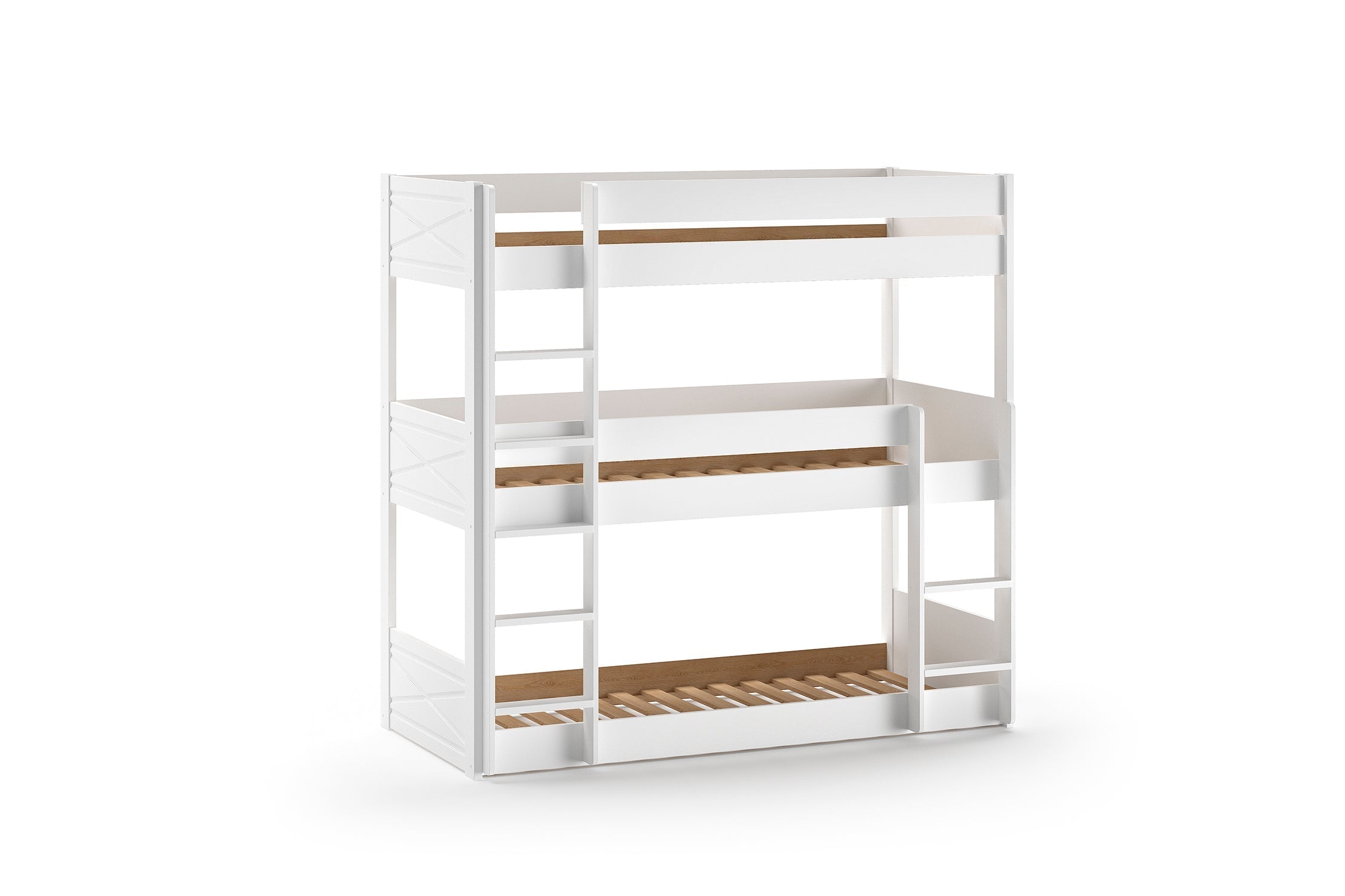 Vipack Scott Triple Bunk Bed - White