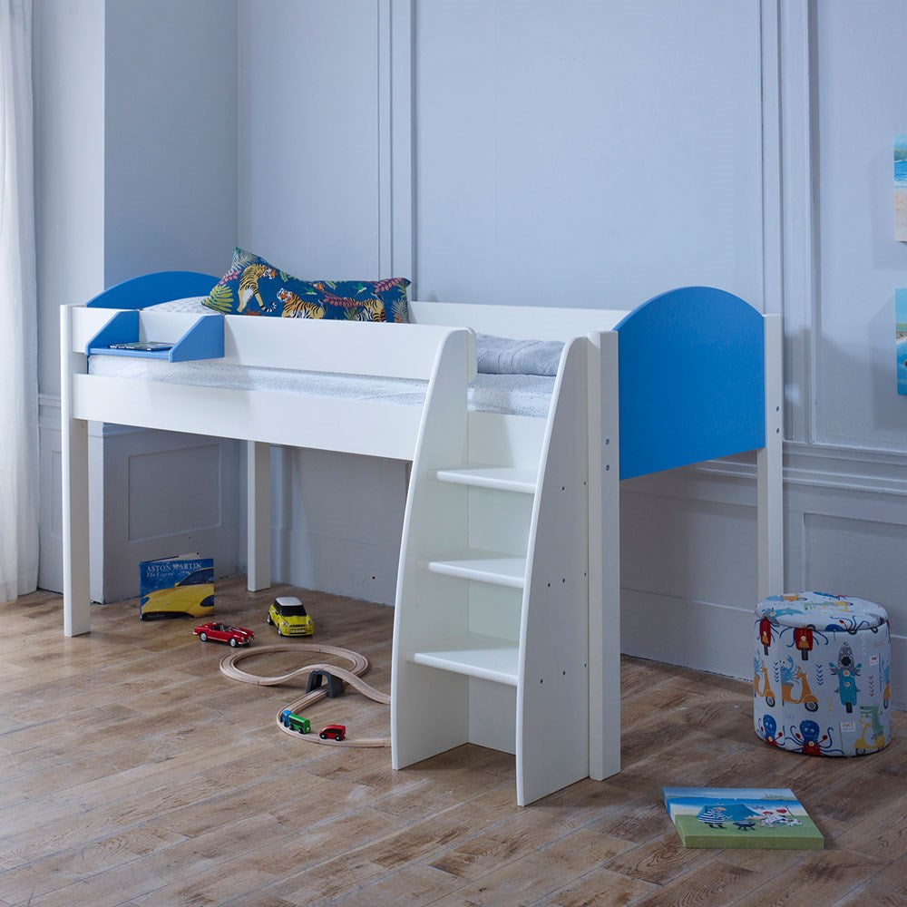 Eli Kids Mid Sleeper Bed in White