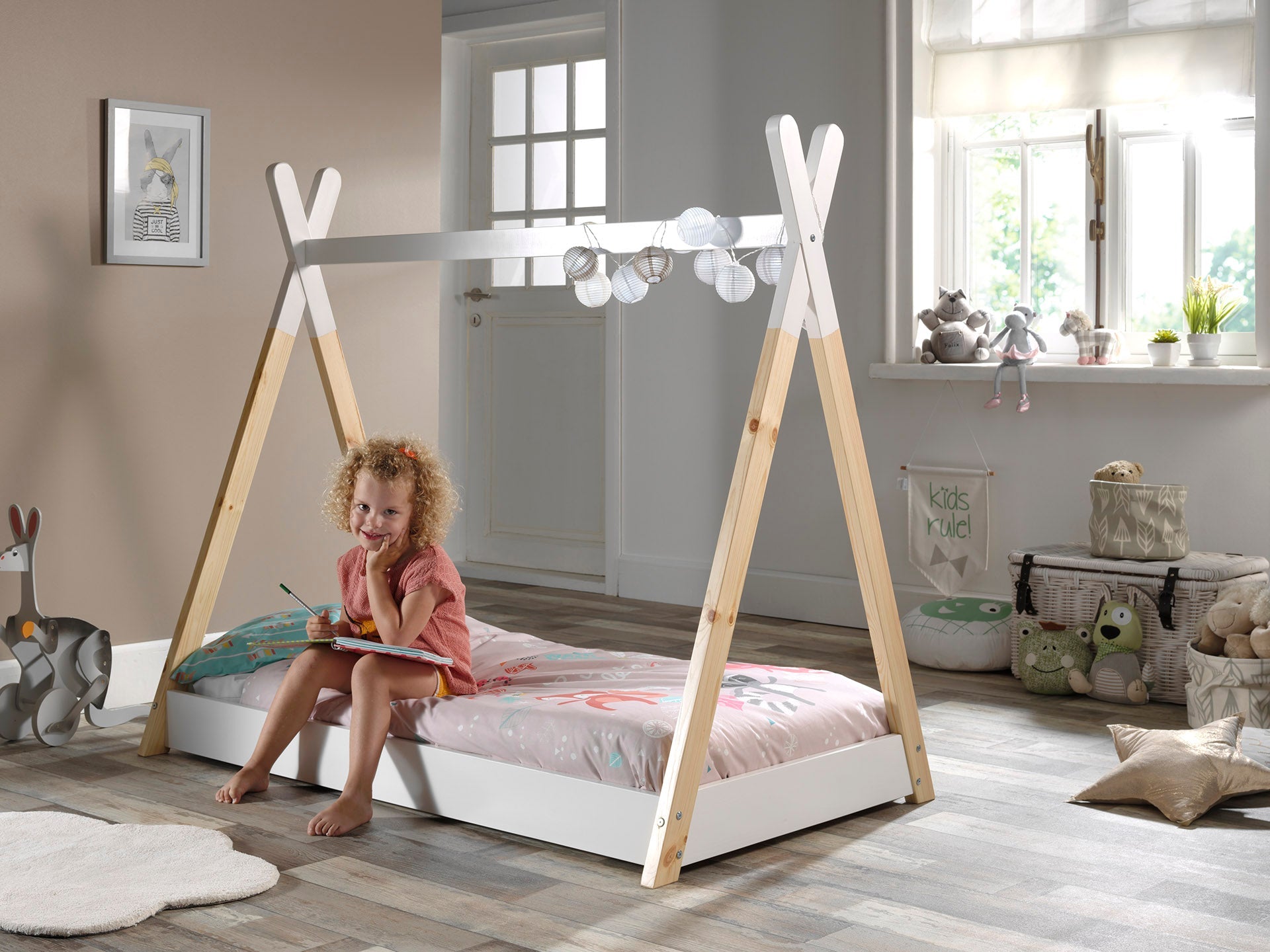 Vipack Tipi Toddler Bed - White