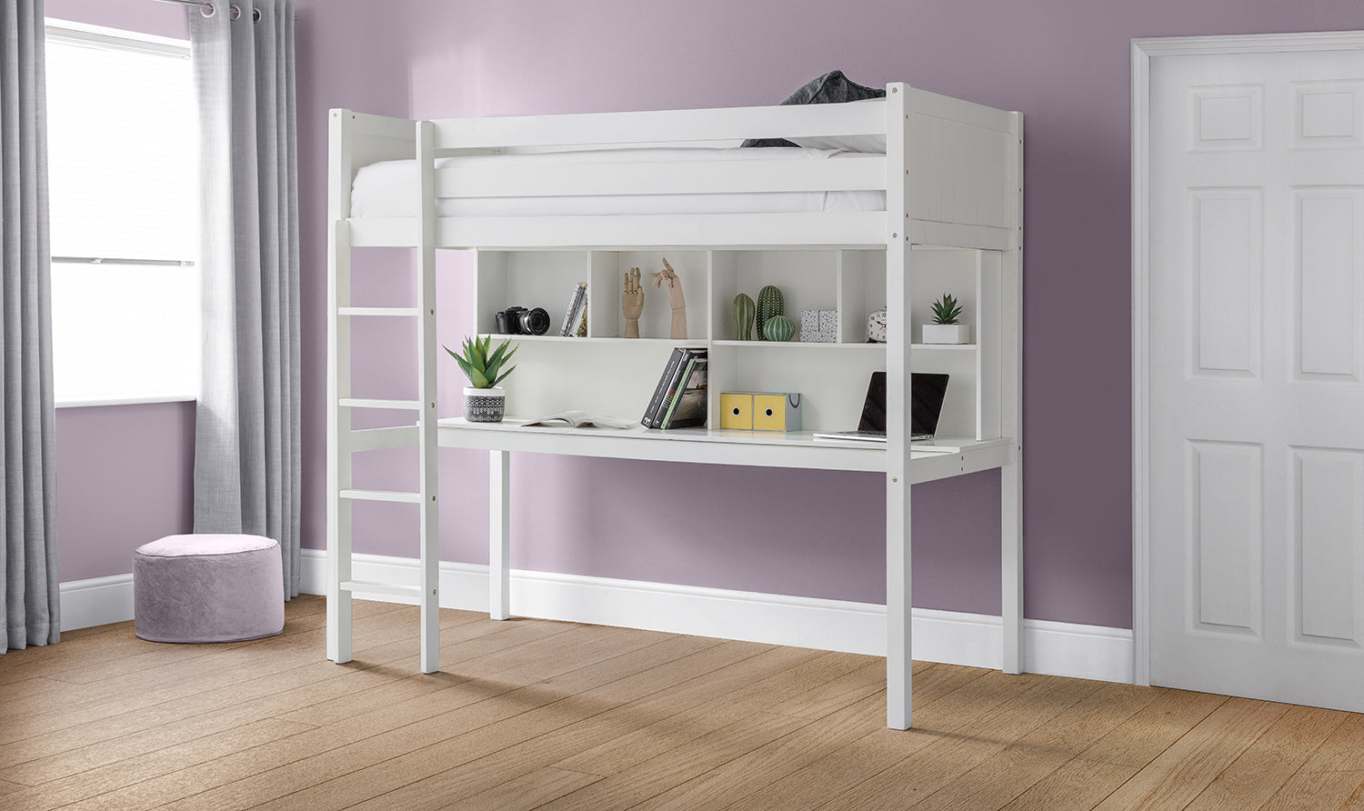 Julian Bowen Titan Highsleeper Bed - White