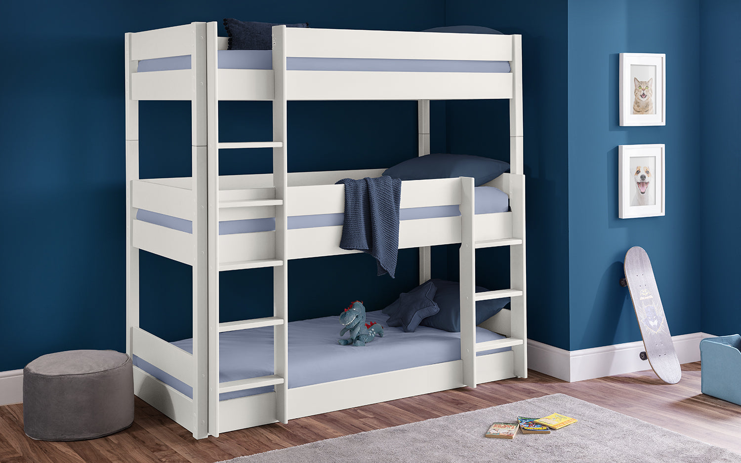 Julian Bowen Trio Bunk Bed - White