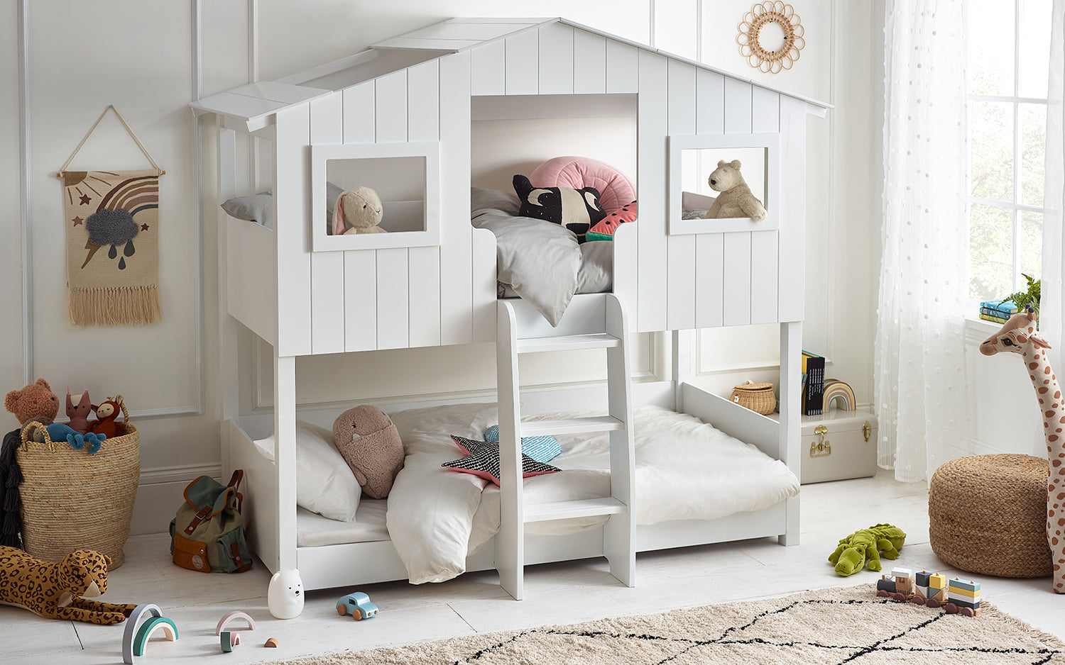 Julian Bowen Willow Treehouse Bunk Bed -White
