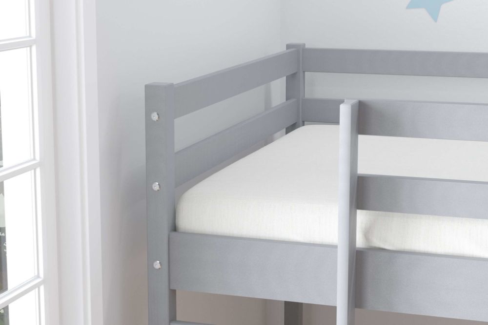Birlea Frankie Grey Mid Sleeper Bed with Slide