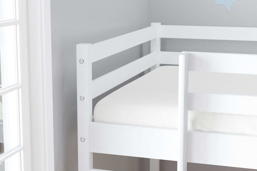 Birlea Frankie White Mid Sleeper Bed with Slide