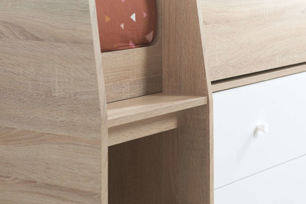 Birlea Leyton Cabin Bed in White & Oak