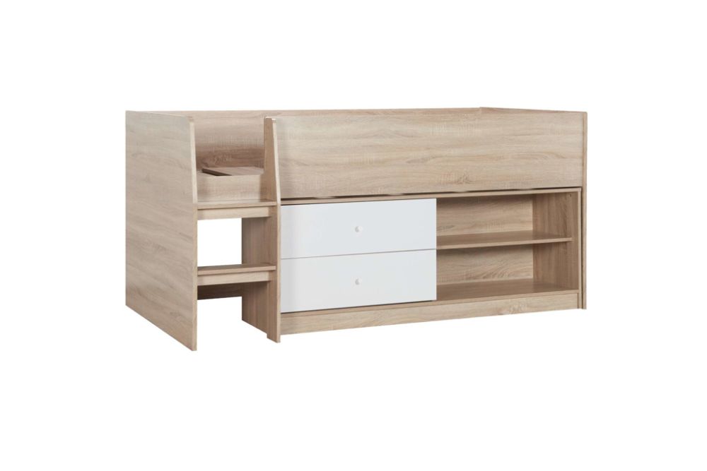 Birlea Leyton Cabin Bed in White & Oak