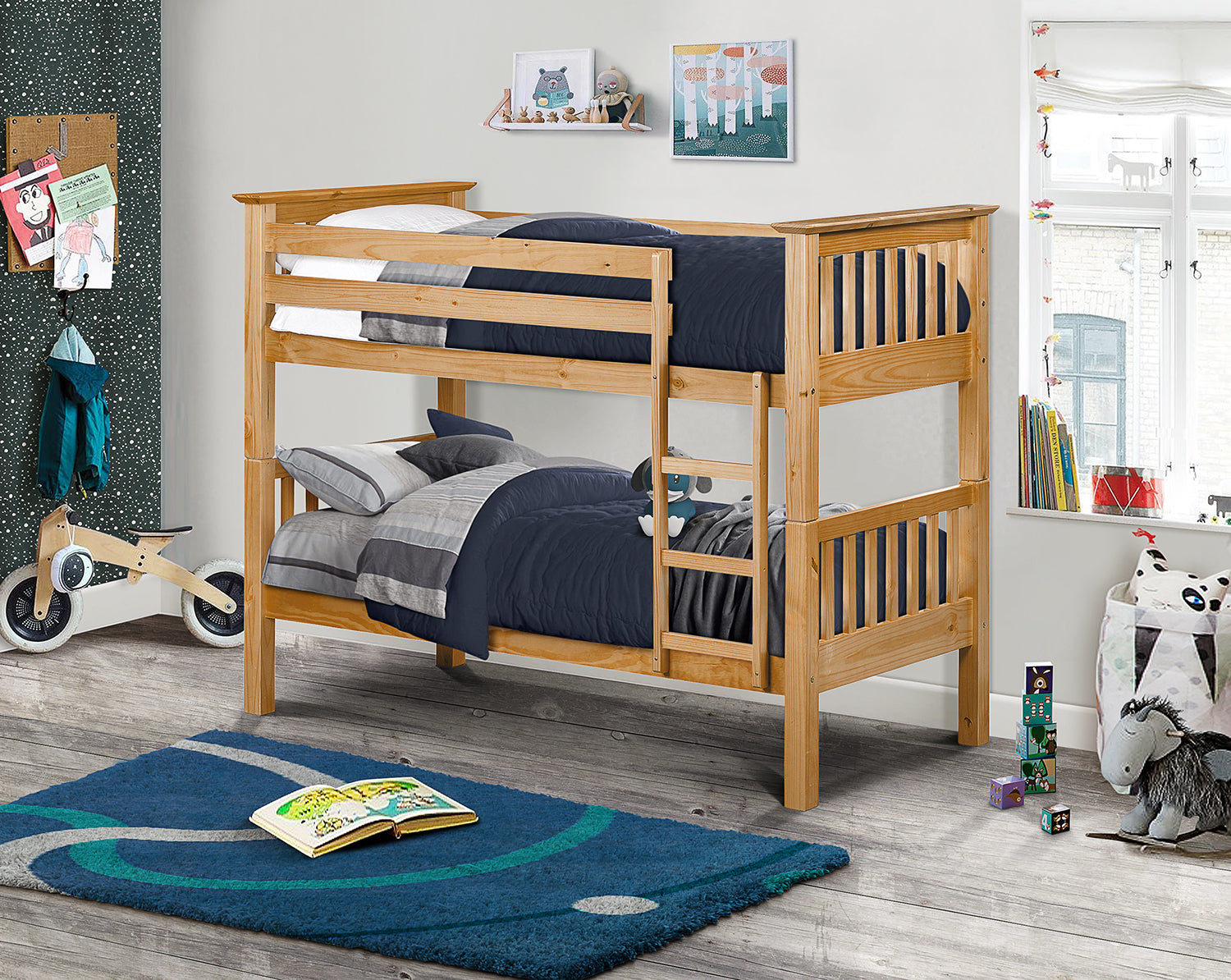 Julian Bowen Barcelona Bunk Bed - Natural