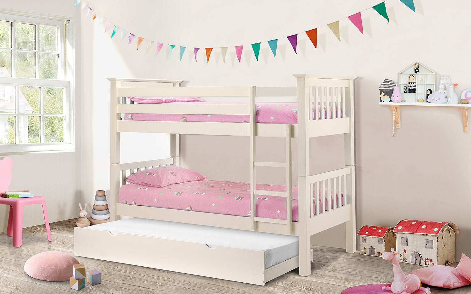 Julian Bowen Barcelona Bunk Bed - White