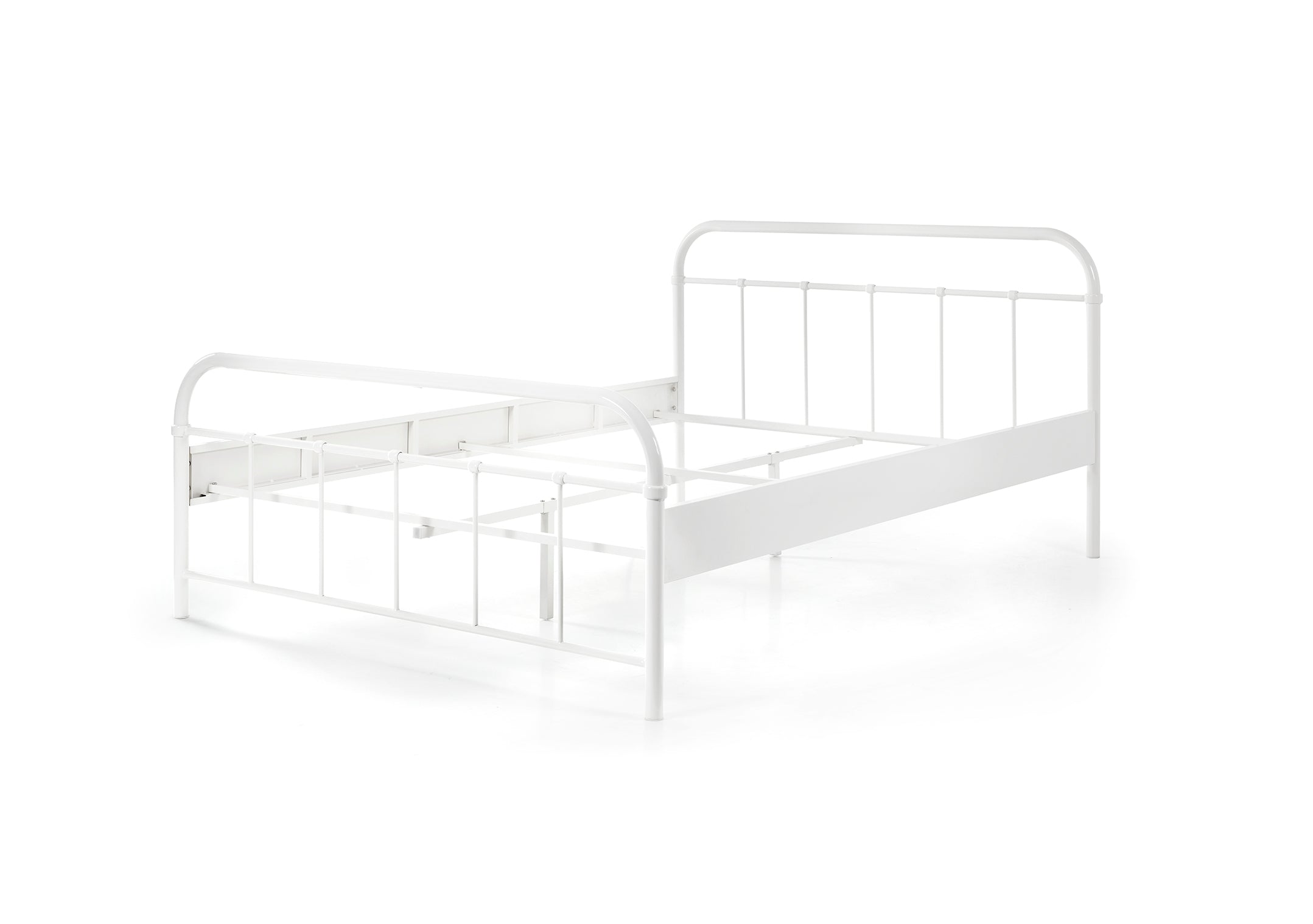 Vipack Boston European Double Bed With Slats - White