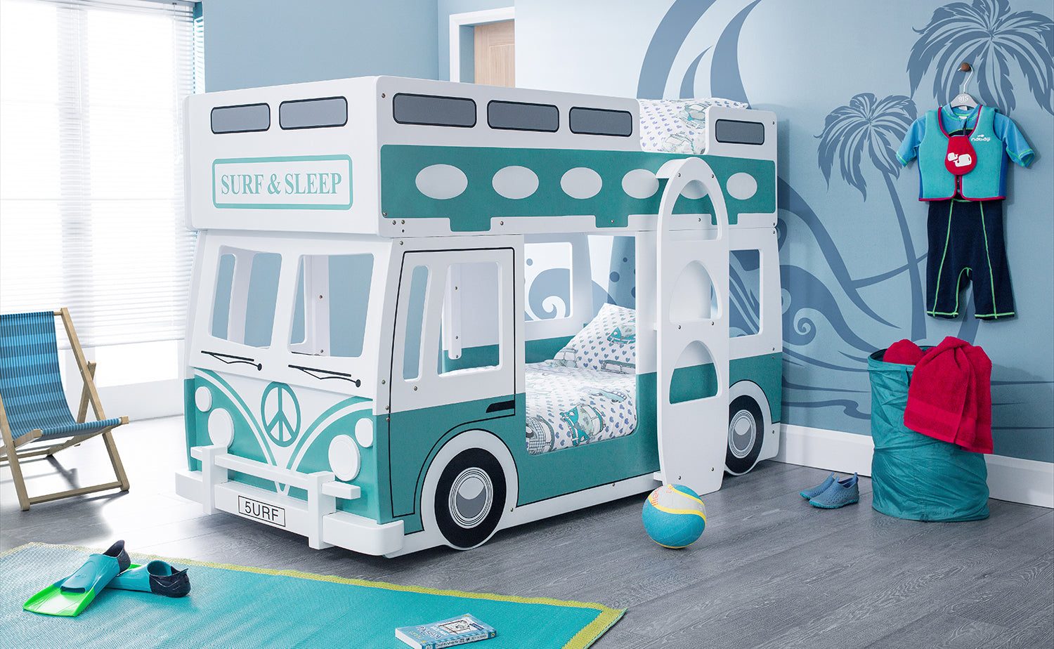 Julian Bowen Campervan Bunk Bed - White