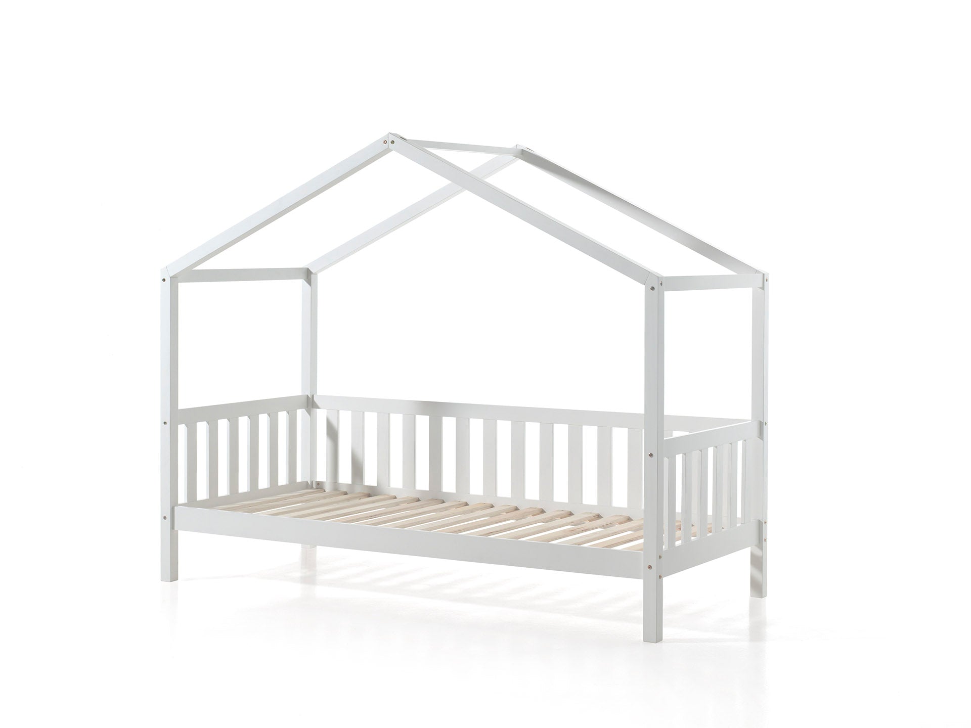 Vipack Dallas Kids House Slatted Day Bed - White