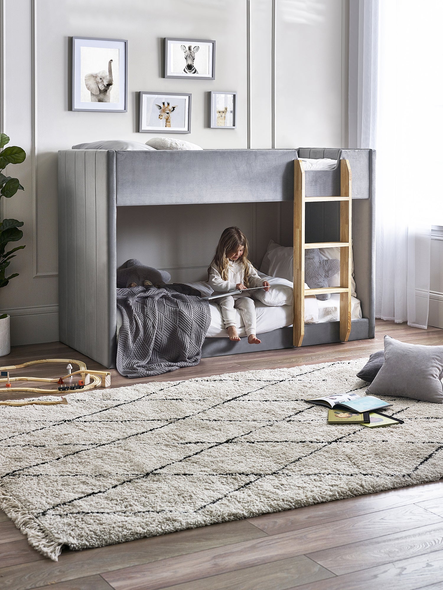 Julian Bowen Daytona Bunk Bed - Grey