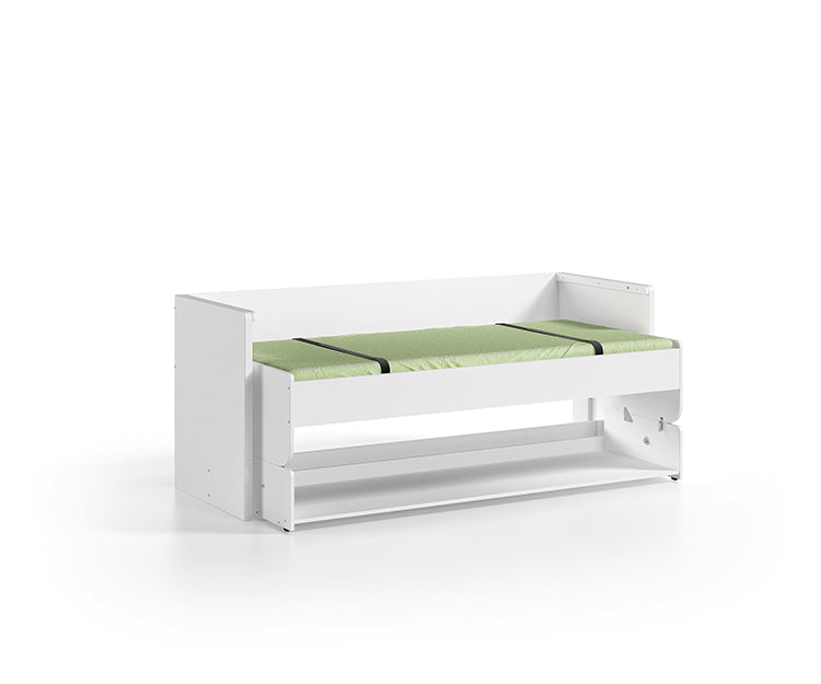 Vipack Denver 2 in 1 Kids Bed with Desk - White