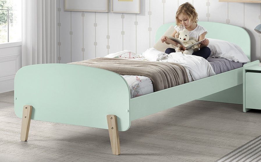 Vipack Kiddy Single Kids Bed - Mint Green