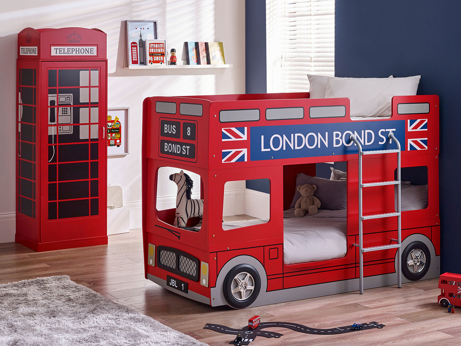 Julian Bowen London Bus Bunk Bed - Red