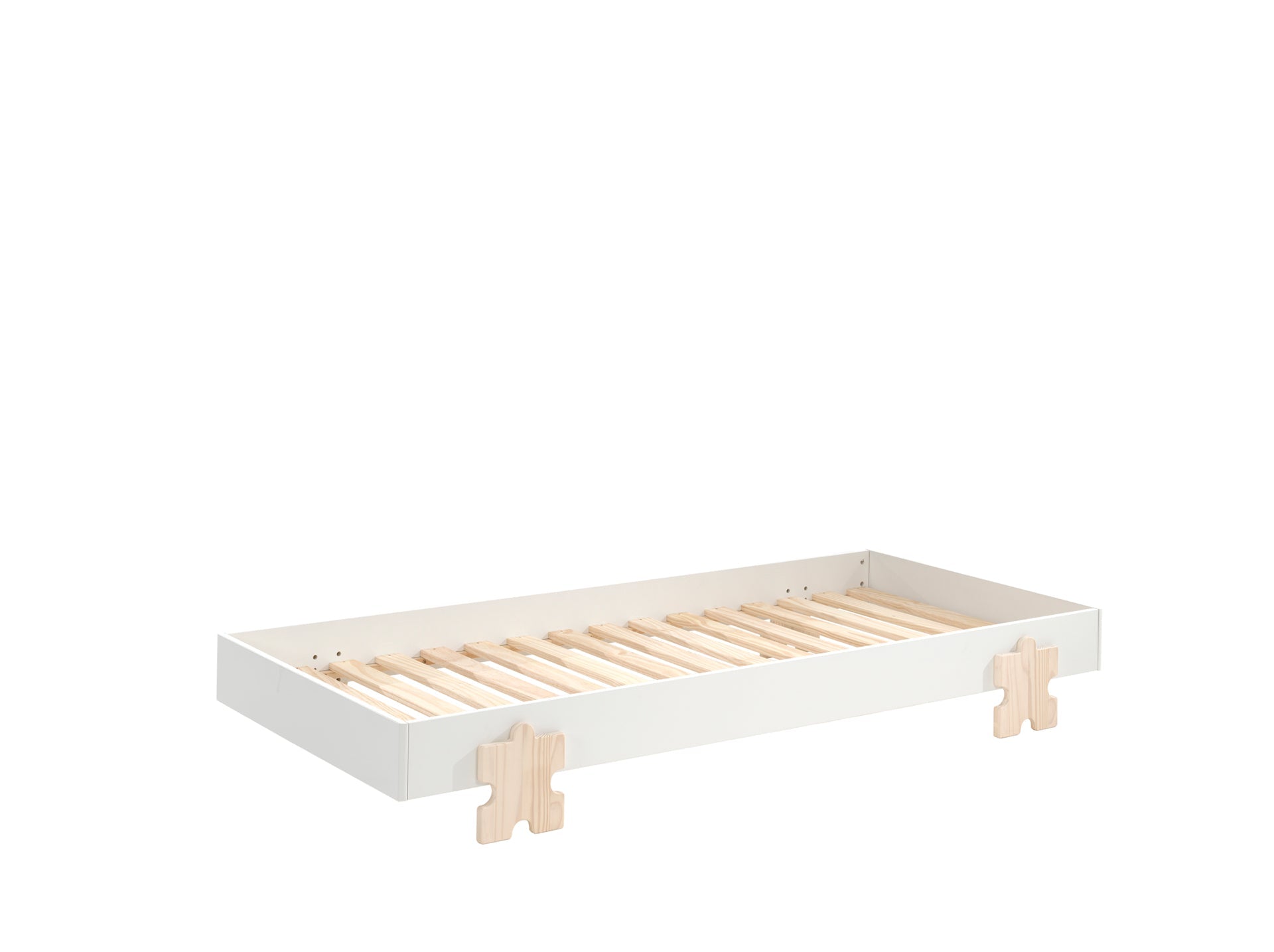 Vipack Modulo Puzzle Kids Single Stacker Bed - White