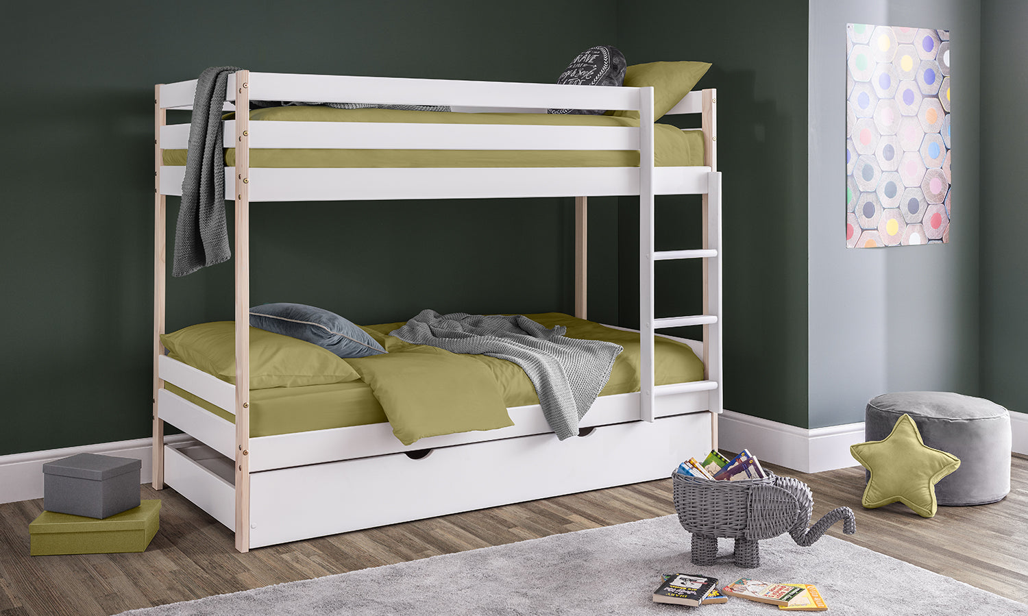 Julian Bowen Nova Bunk Bed - White