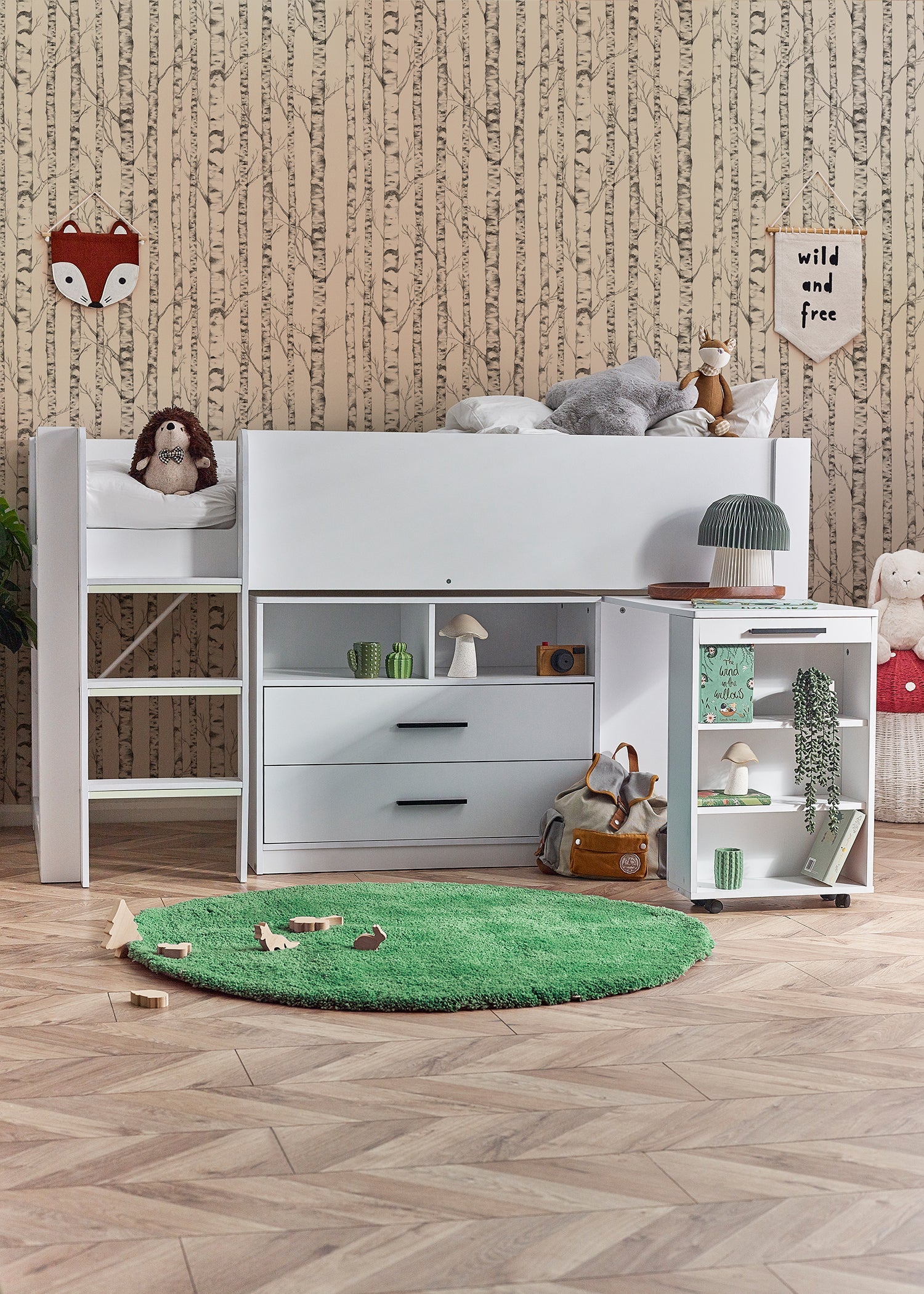 Julian Bowen Otis Midsleeper Bed - White