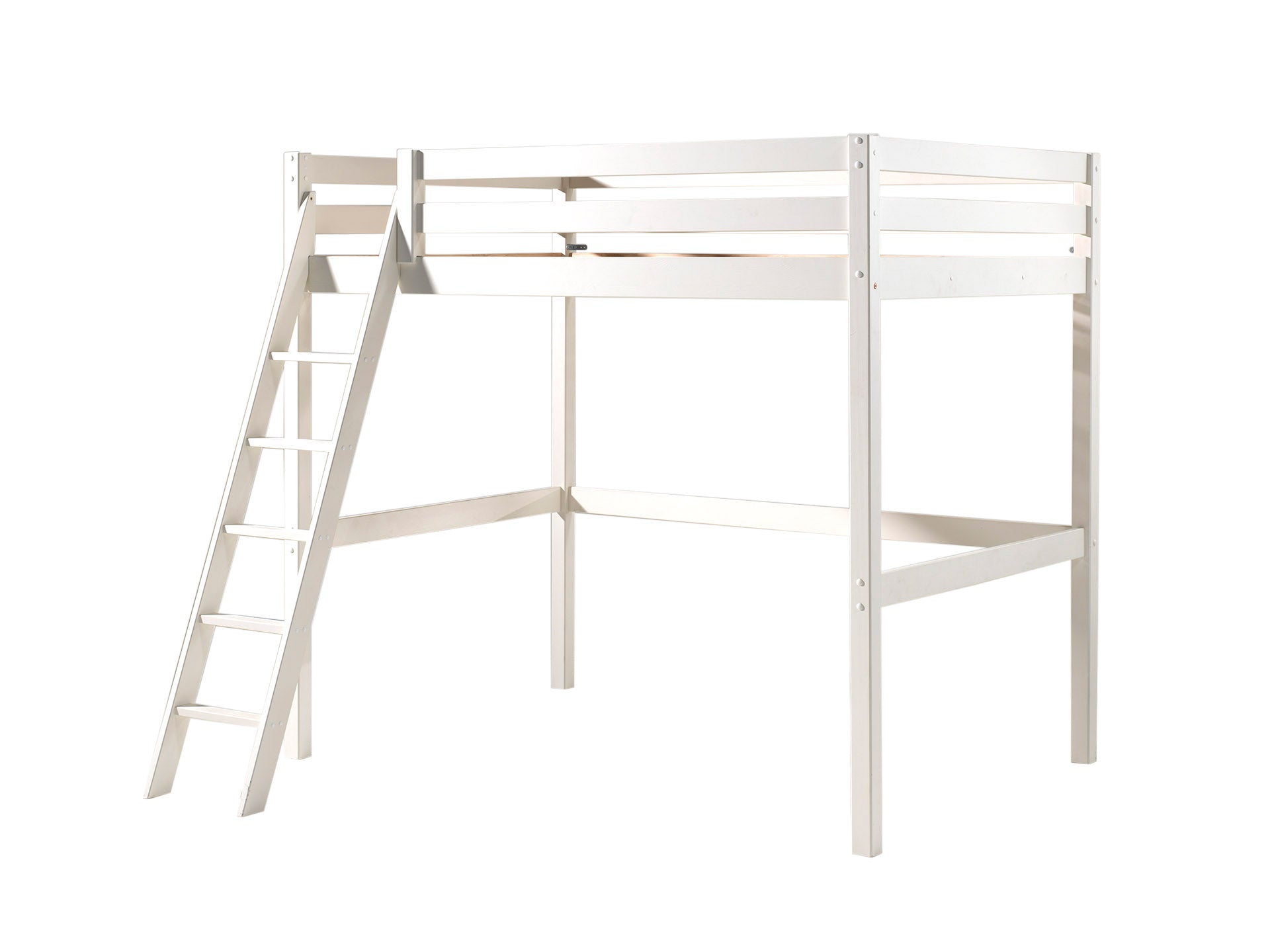 Vipack Pino Mezzanine High Sleeper Double Bed 140cm x 200cm - White