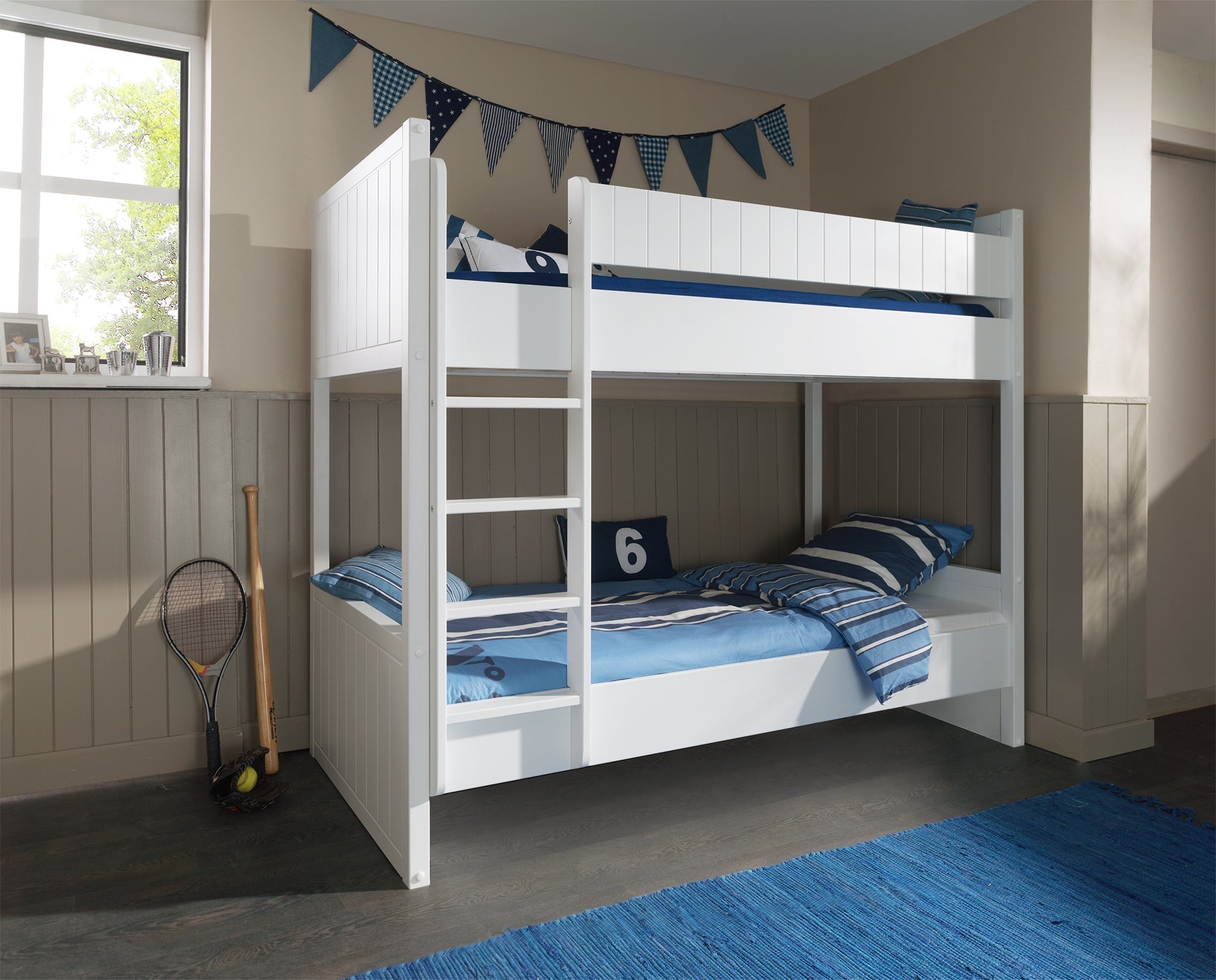 Vipack Robin Kids Bunk Bed - White