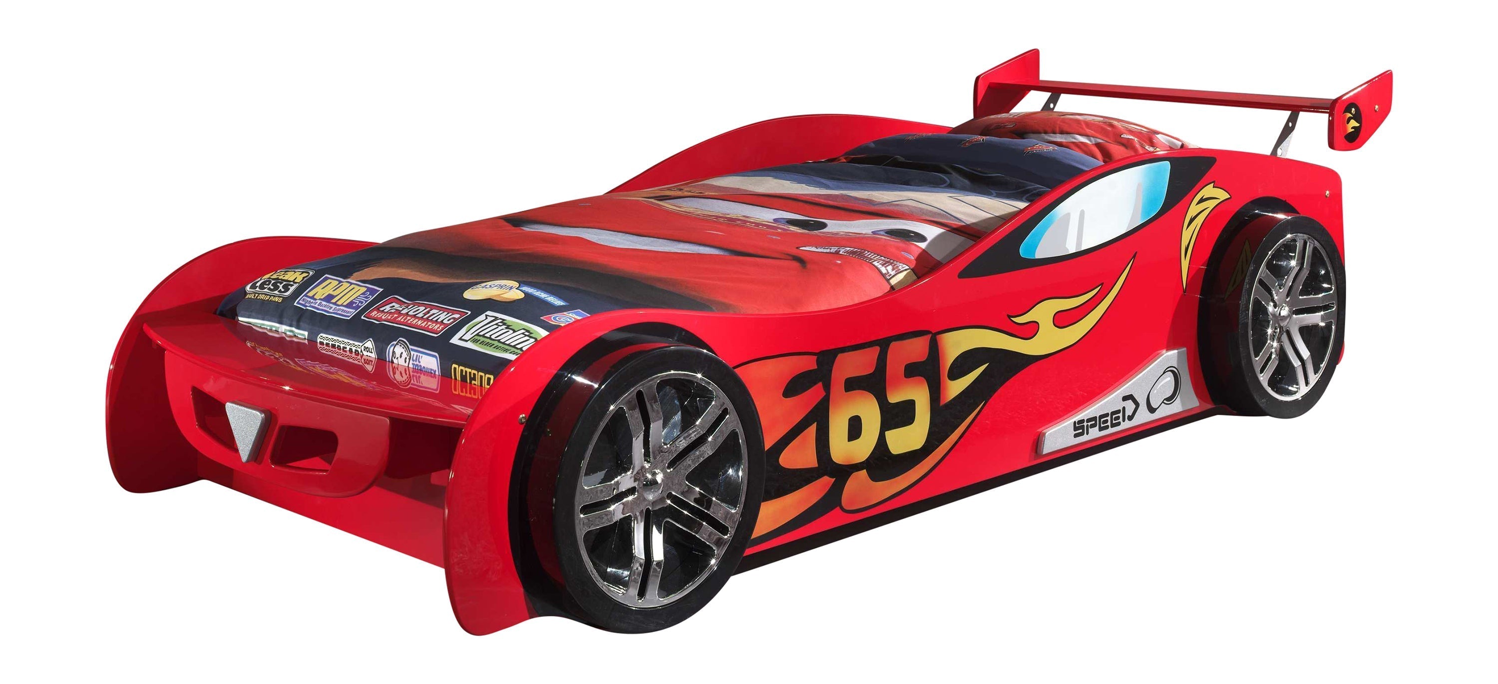 Vipack Le Mans Racing Car Kids Single Bed - Red