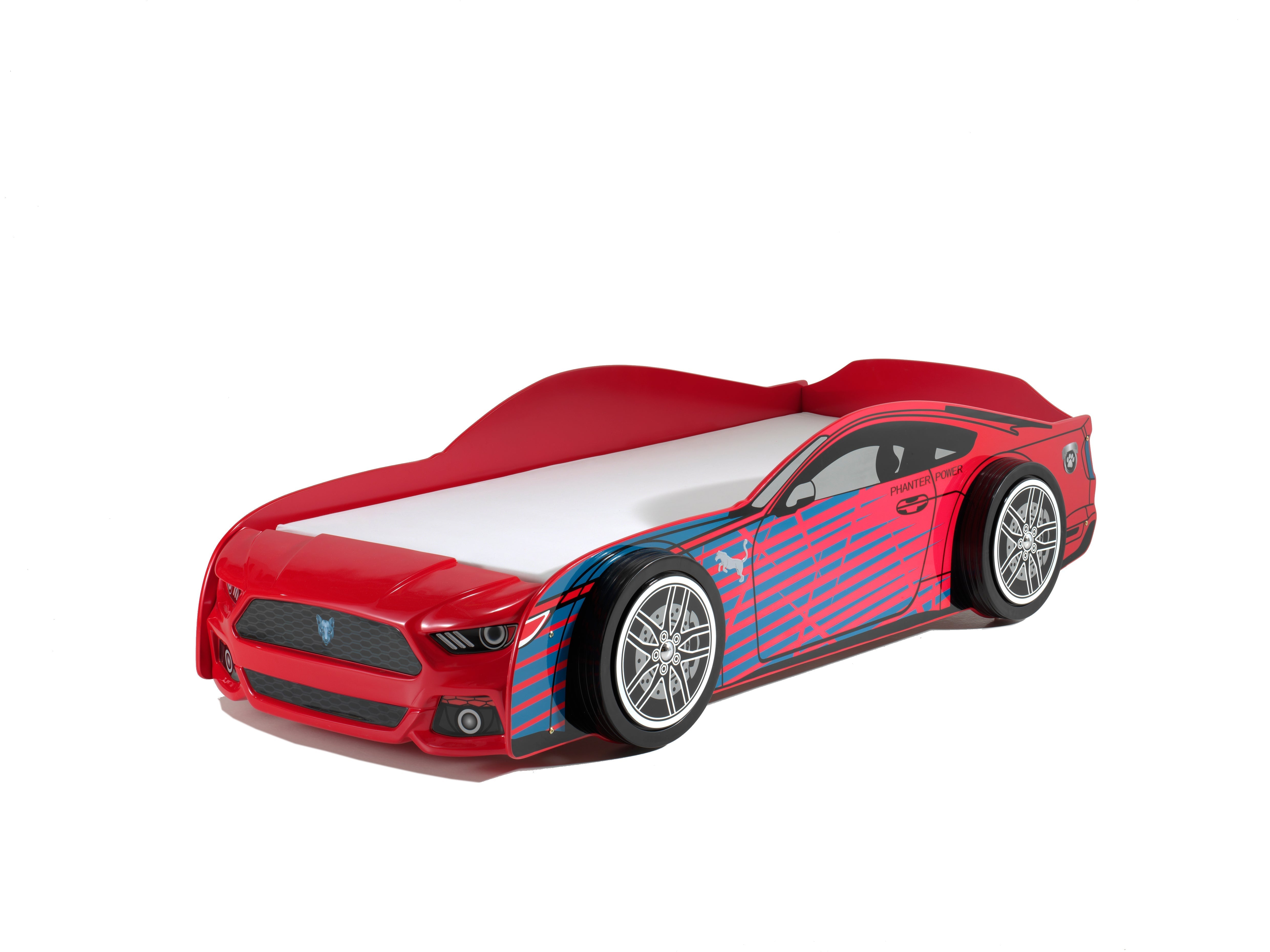 Vipack Panther Power Kids Car Bed - Red