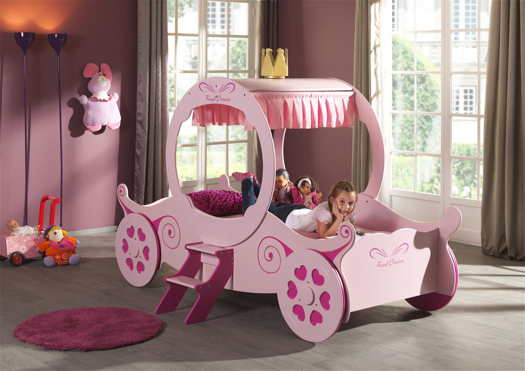 Vipack Princess Kate Carriage Kids Bed - Pink