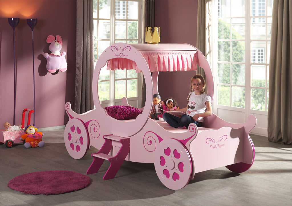 Vipack Princess Kate Carriage Kids Bed - Pink