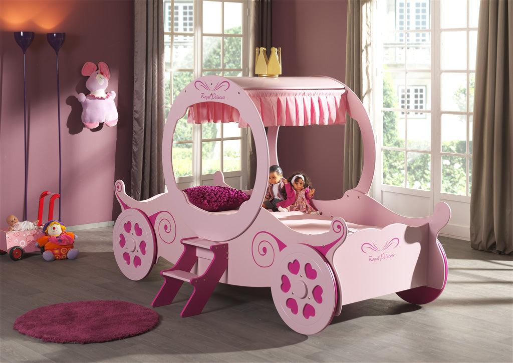 Vipack Princess Kate Carriage Kids Bed - Pink