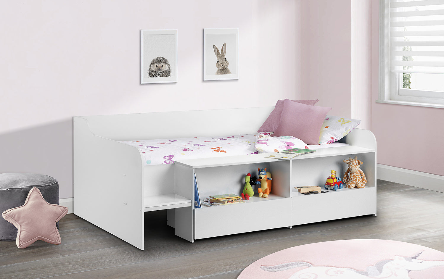 Julian Bowen Stella Low Sleeper Bed - White