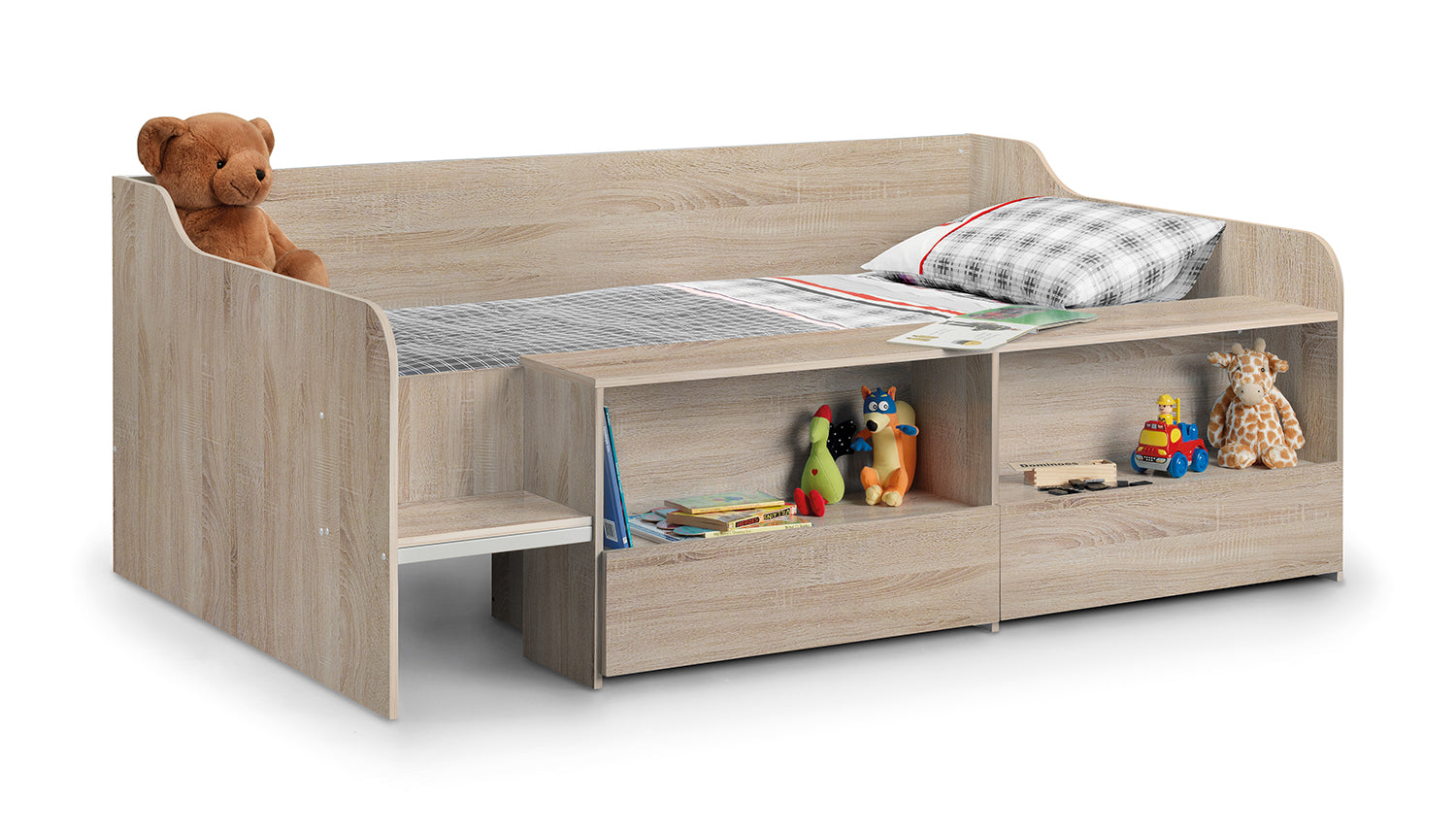 Julian Bowen Stella Low Sleeper Bed - Sonoma Oak