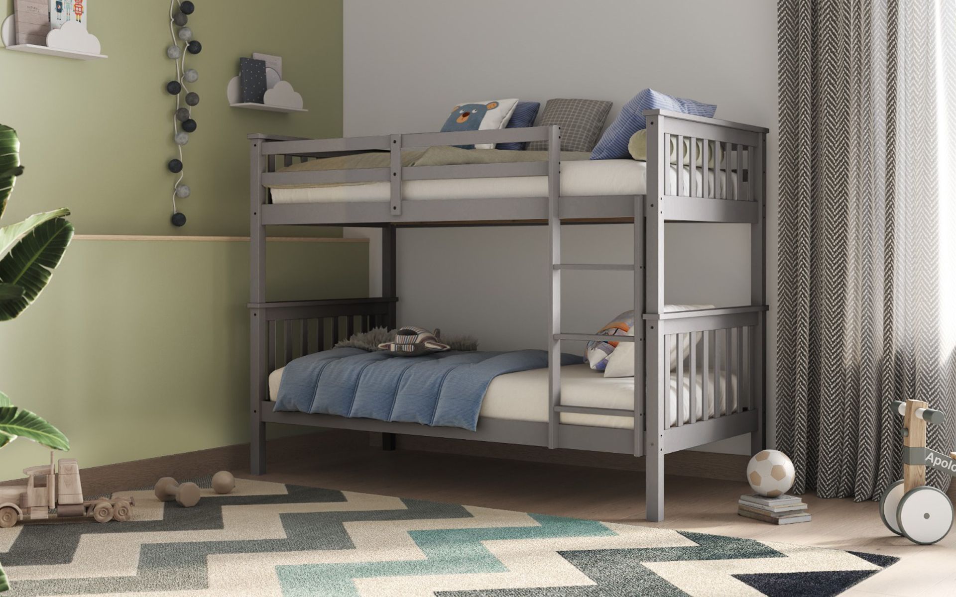 Flair Koop Detachable Bunk Bed - Grey