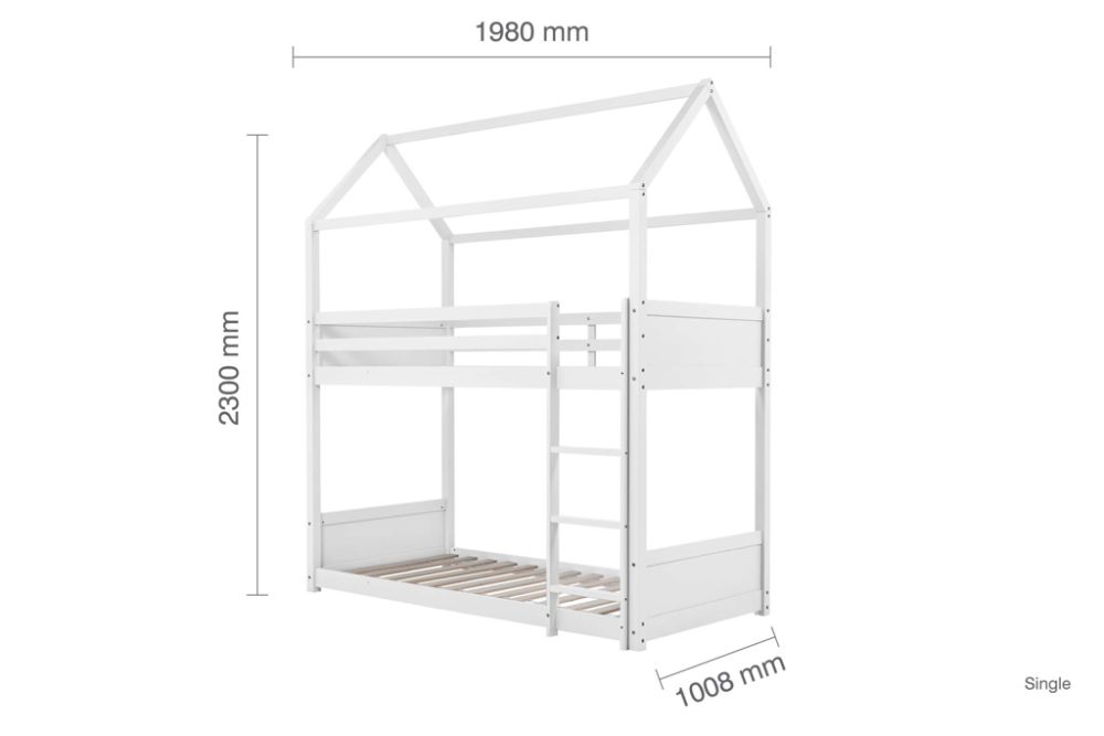 Birlea Home Wooden Bunk Bed in White