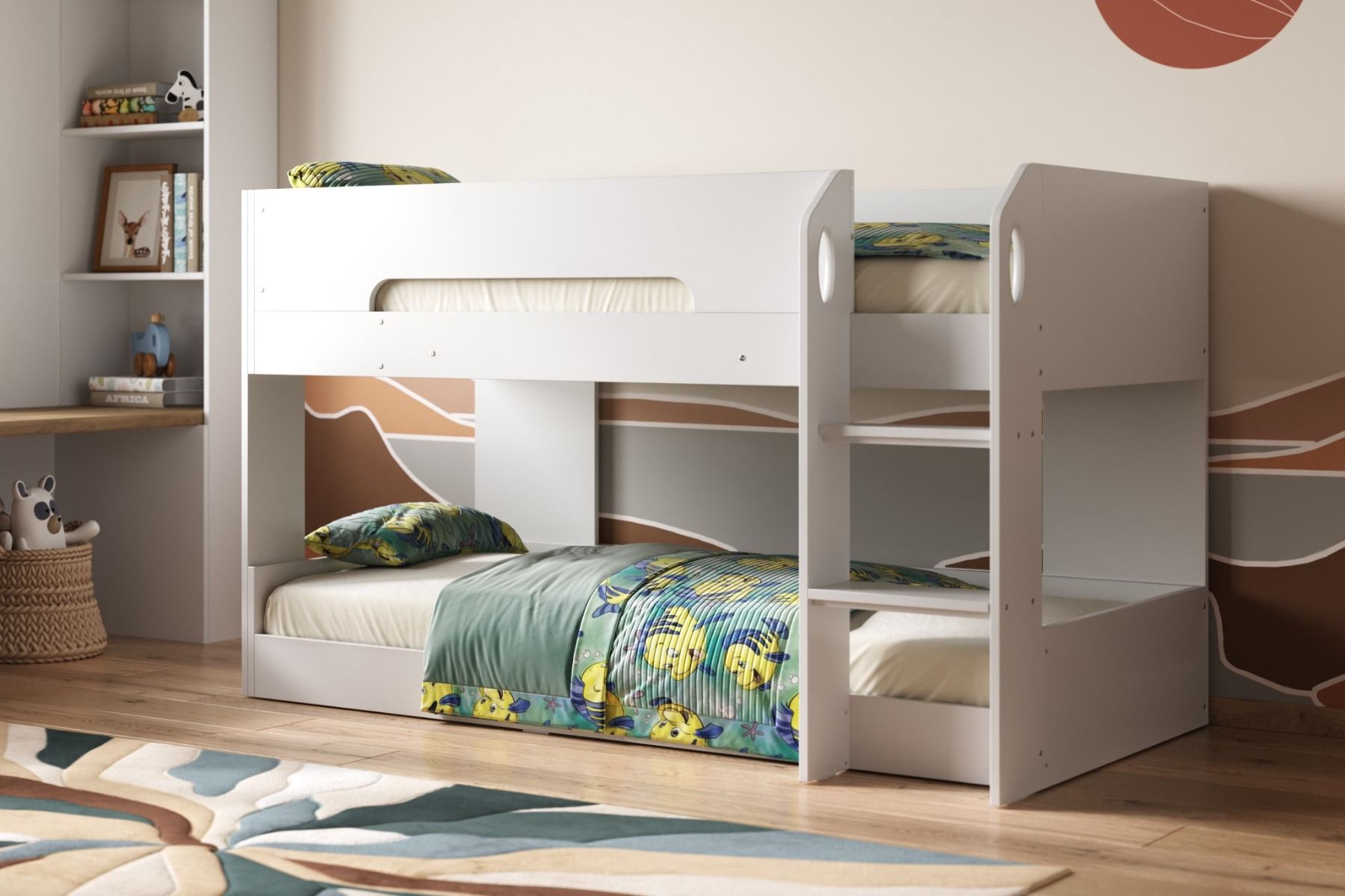 Flair Mystic Low Pod Bunk Bed - White