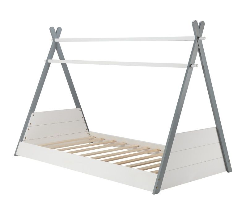 Birlea Teepee Single Bed in White and Grey